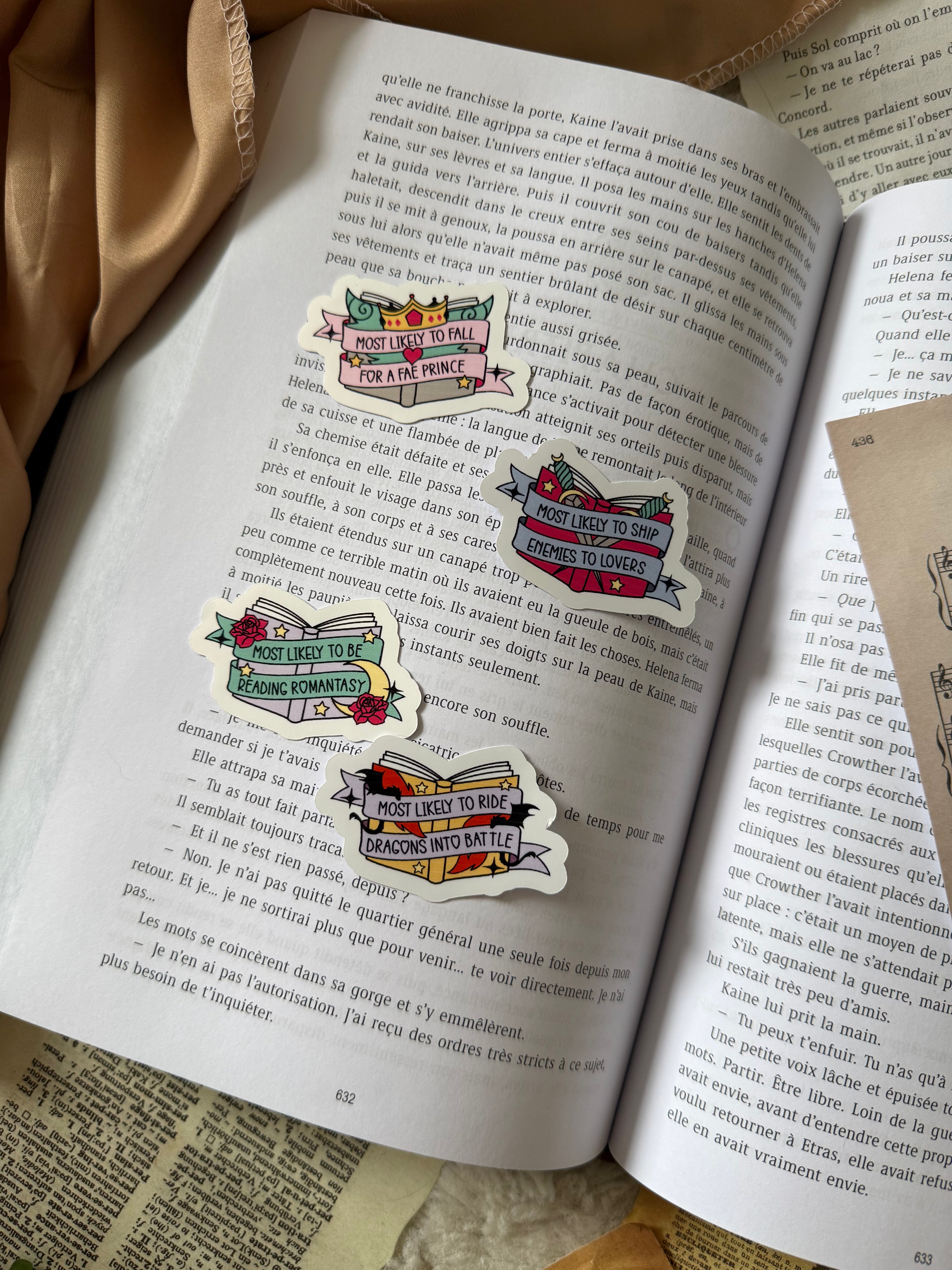Lot stickers - Quote littéraires
