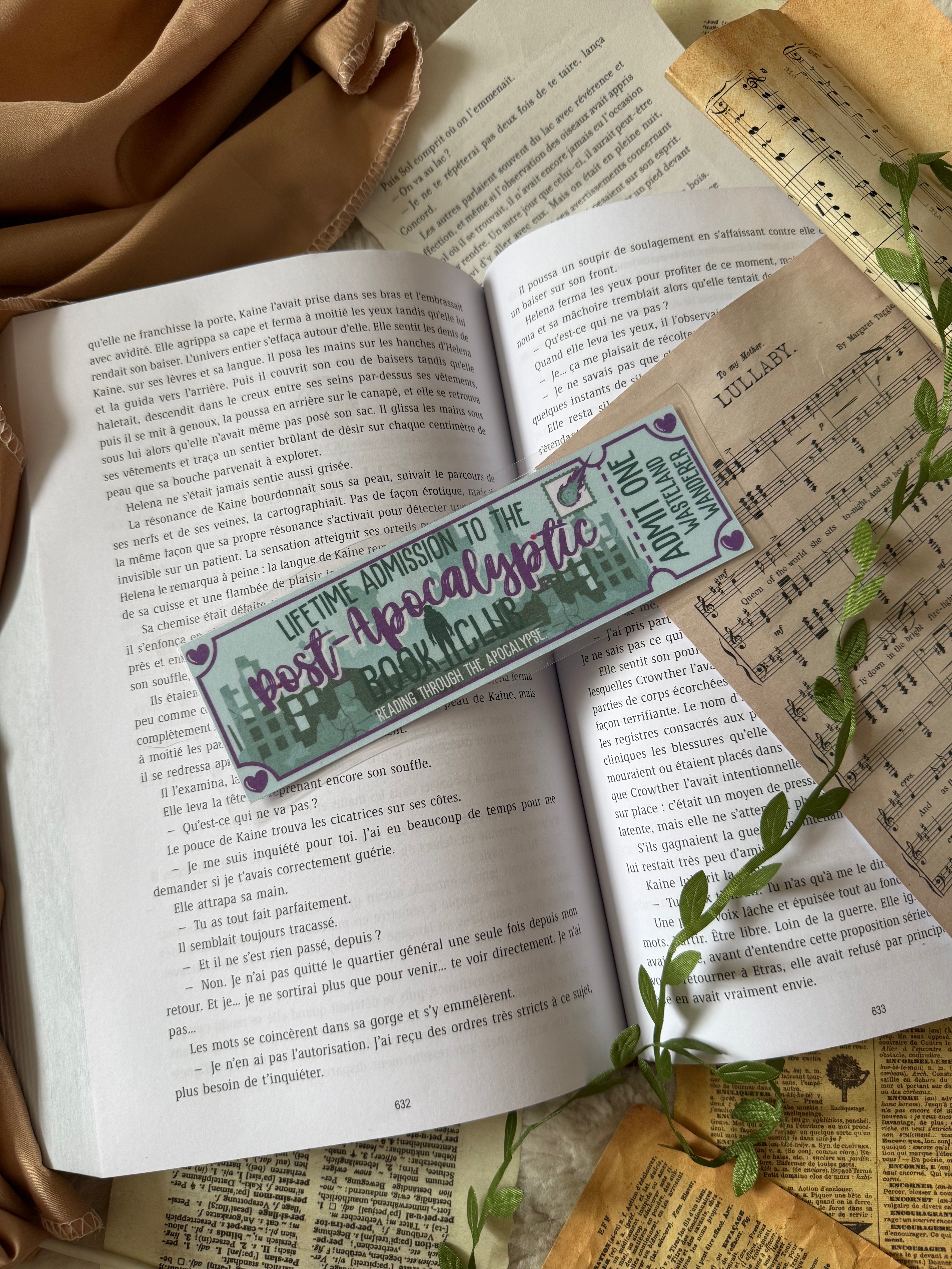 Marque-page - Post-apocalyptic book club