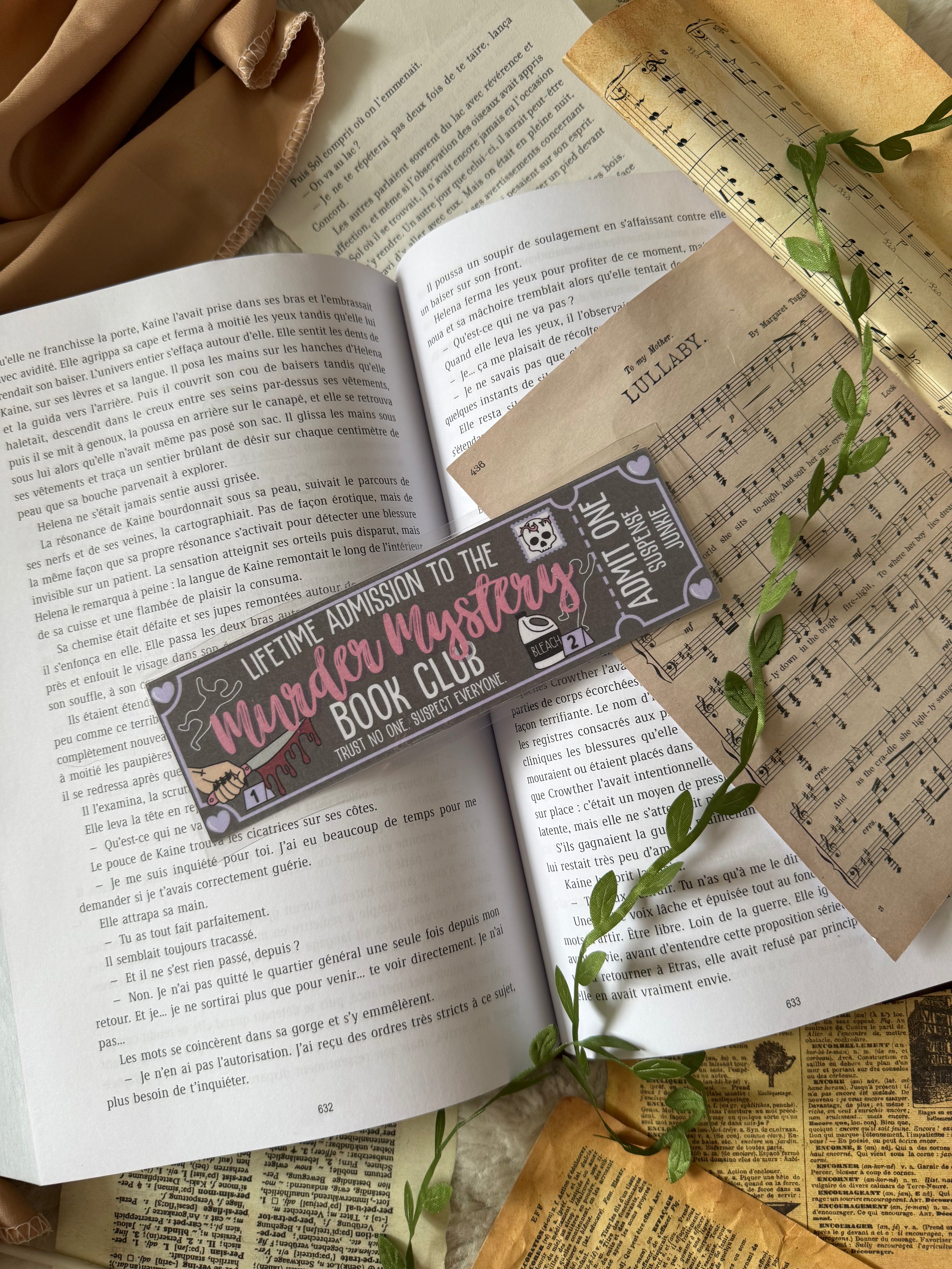 Marque-page - Murder Mystery book club